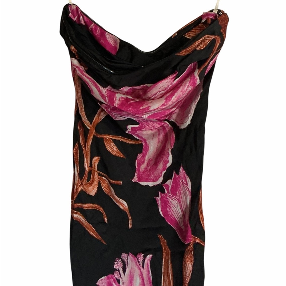 ROCOCO SAND Maxi Strapless Dress in Black & Pink - Picture 4 of 7